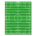 Green Field Stripes Soccer Goal Rug