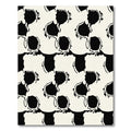 Black White Organic Flow Rug