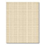 Beige Tan Hand Drawn Grid Rug
