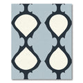 Cream Midnight Quatrefoil Lattice Rug