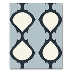 Cream Midnight Quatrefoil Lattice Rug