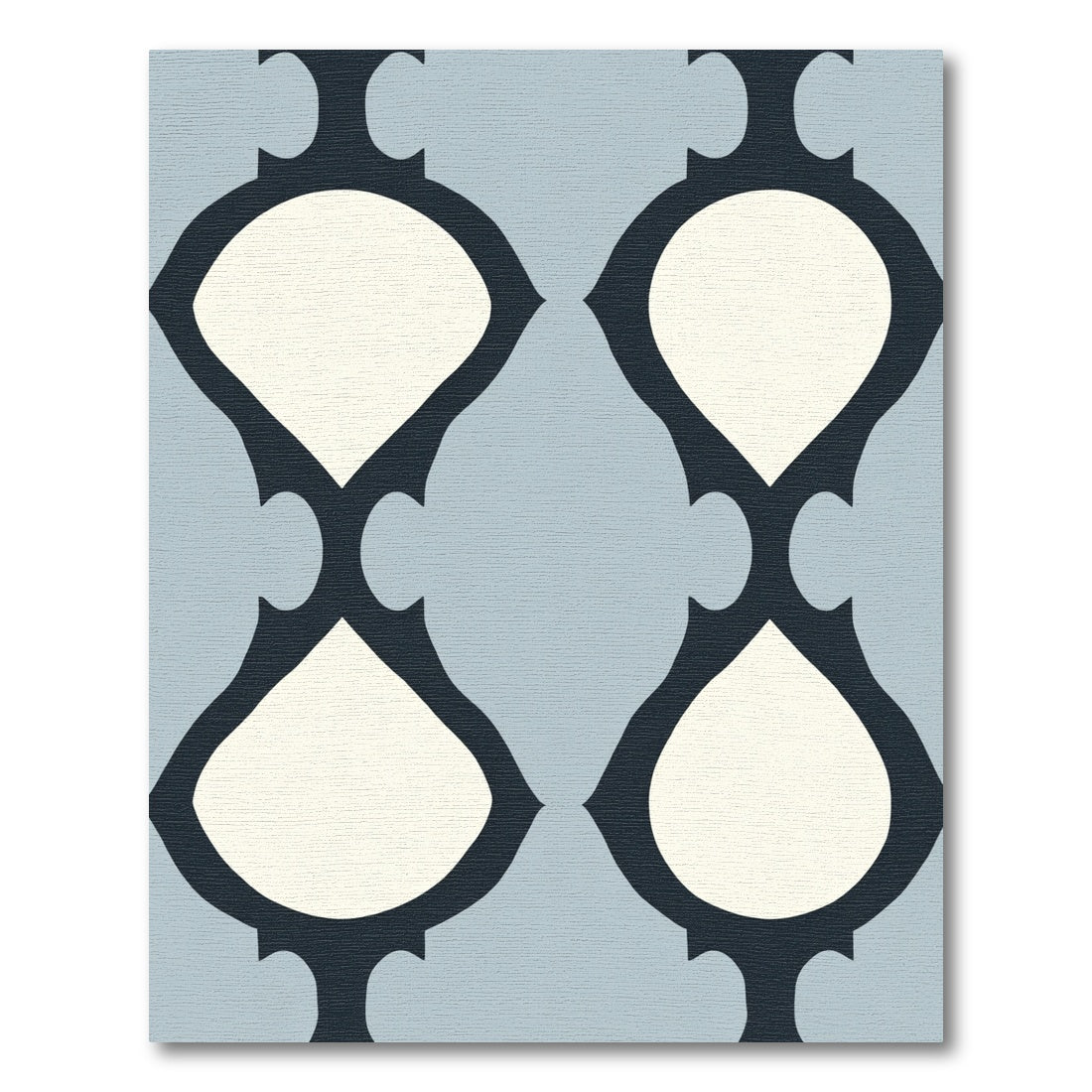 Cream Midnight Quatrefoil Lattice Rug