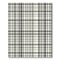 Classic Monochrome Plaid Lines Rug