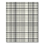 Classic Monochrome Plaid Lines Rug