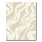 Sandy Neutral Wave Stripes Rug