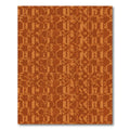 Rustic Pixelated Terracotta Basketweave Rug