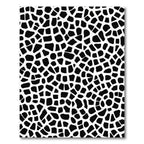 Black And White Cracked Earth Rug