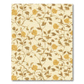 Golden Floral Vine Garden Rug