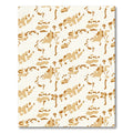 Earthy Tan Abstract Brushstroke Arrangement Rug