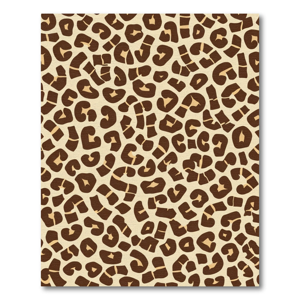 Bold Brown Animal Print Contemporary Rug
