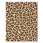 Bold Brown Animal Print Contemporary Rug