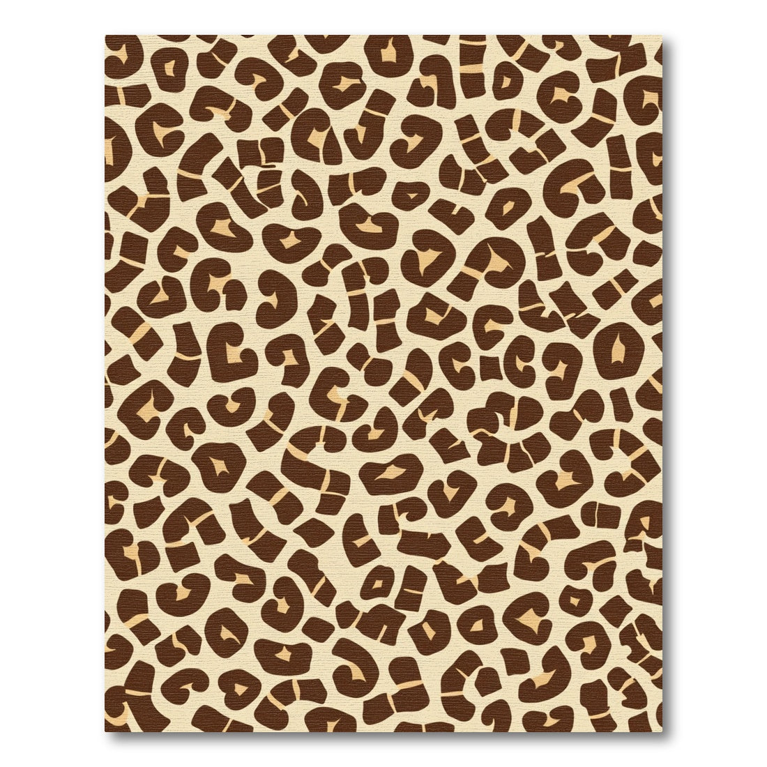 Bold Brown Animal Print Contemporary Rug