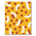 Orange Yellow Polka Dot Crescent Rug