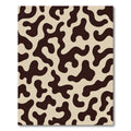 Abstract Organic Cream Brown Forms Rug