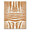 Tribal Zebra Stripe Brown Rug