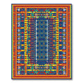 Vibrant Geometric Tribal Medallion Rug