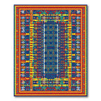 Vibrant Geometric Tribal Medallion Rug