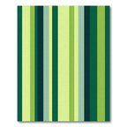 Forest Green Vertical Stripe Rug