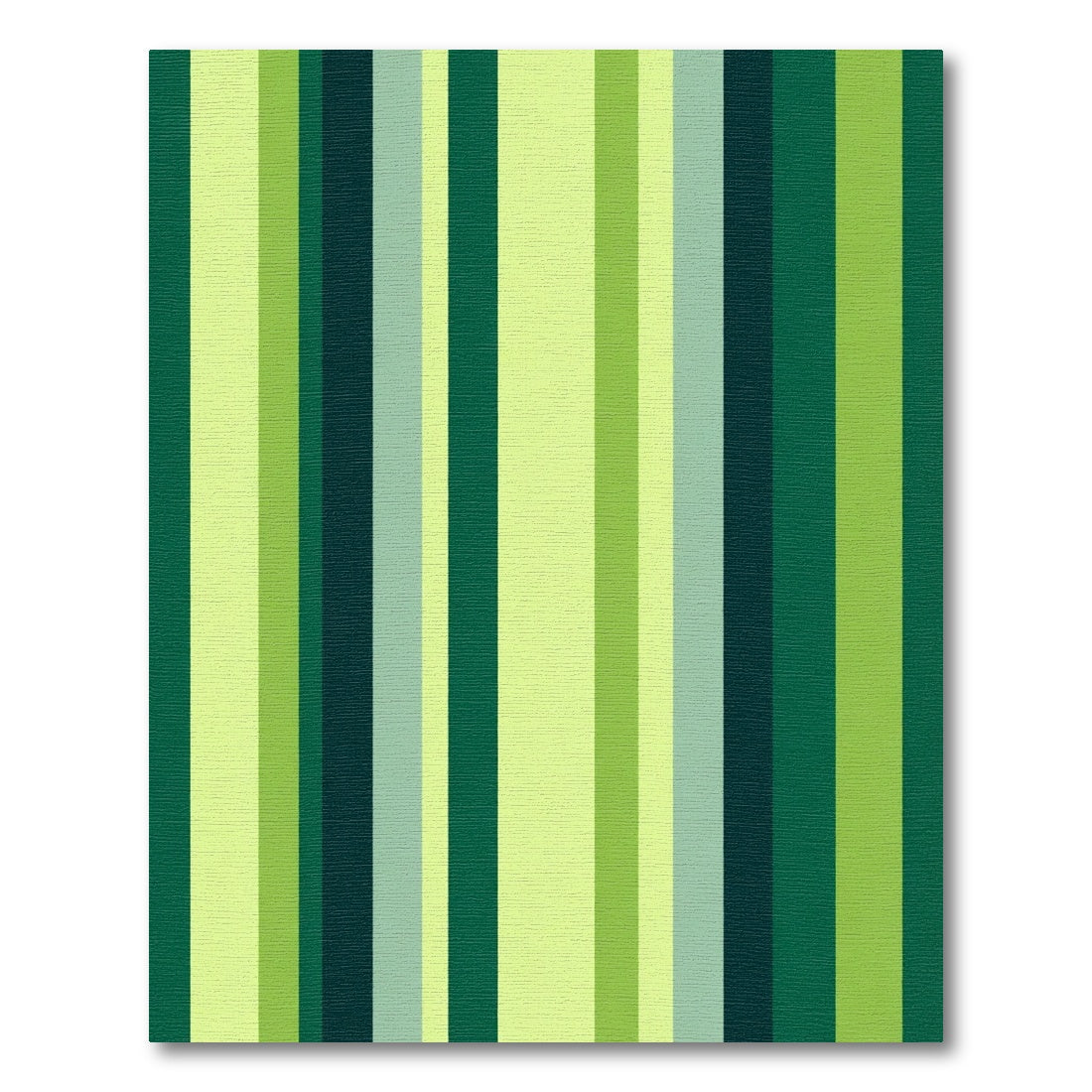 Forest Green Vertical Stripe Rug