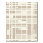 Beige Abstract Geometric Grid Rug