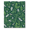 Deep Forest Tropical Leaf Collage Rug