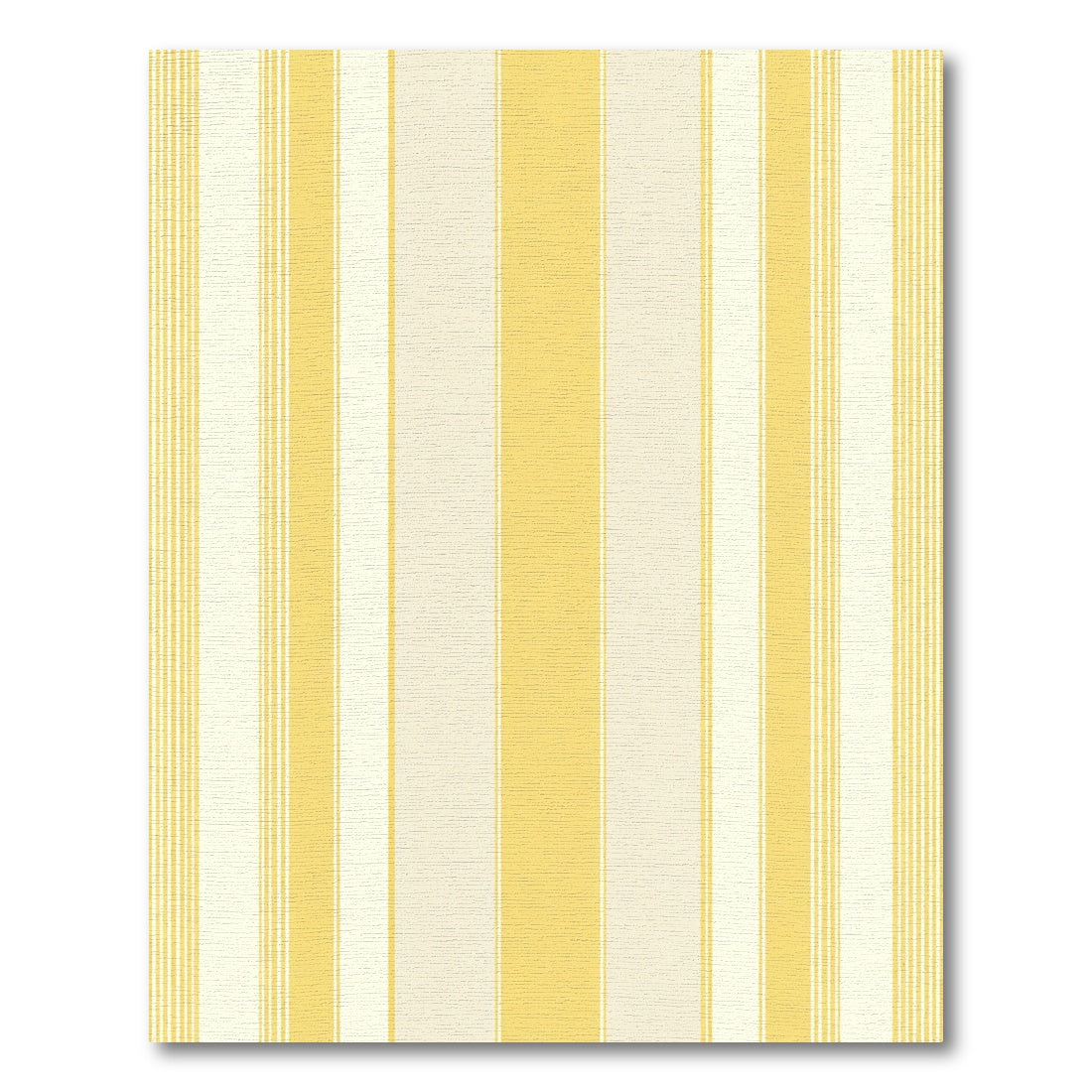 Sunny Yellow Cream Vertical Stripes Rug