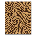 Golden Brown Wavy Stripe Aura Rug