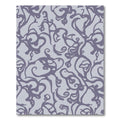 Muted Lilac Abstract Organic Scroll Rug