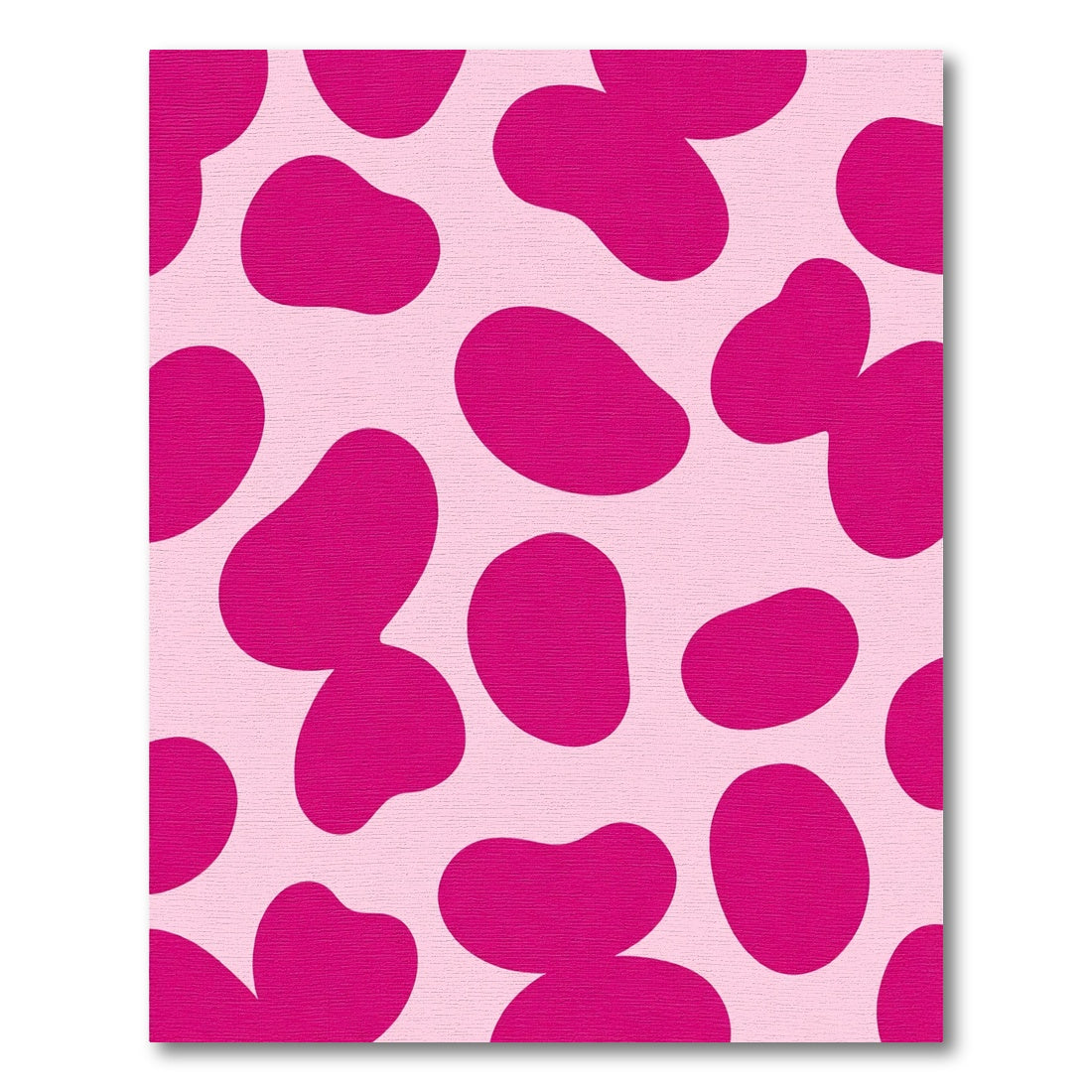 Funky Hot Pink Blob Rug