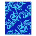 Electric Blue Tribal Spirit Rug