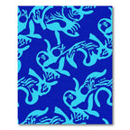 Electric Blue Tribal Spirit Rug