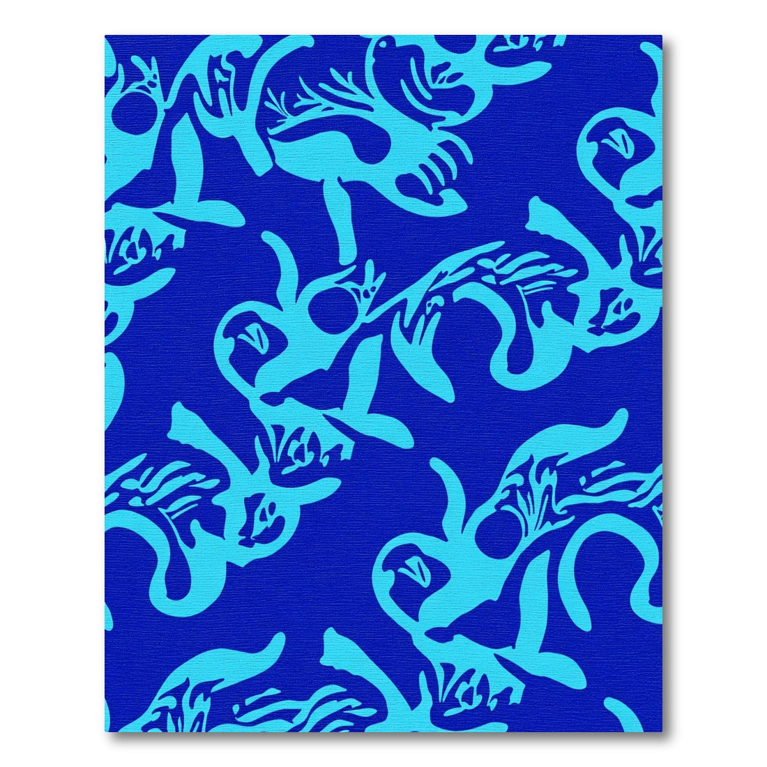 Electric Blue Tribal Spirit Rug