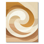 Warm Earth Tones Swirl Rug