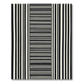 Contrast Linear Stripe Composition Rug