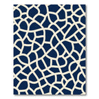 Lush Navy Organic Interlocking Web Rug