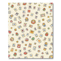 Whimsical Yellow Alphabet Cartoons Rug