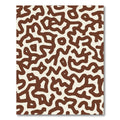 Brown Cream Abstract Maze Rug