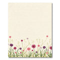 Whimsical Pink Purple Floral Meadow Rug