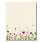 Whimsical Pink Purple Floral Meadow Rug