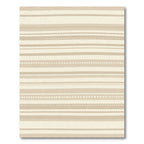 Neutral Beige Striped Dot Arrangement Rug