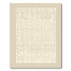 Neutral Beige Interlocking Geometric Rug