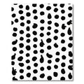 Black White Irregular Dots Composition Rug