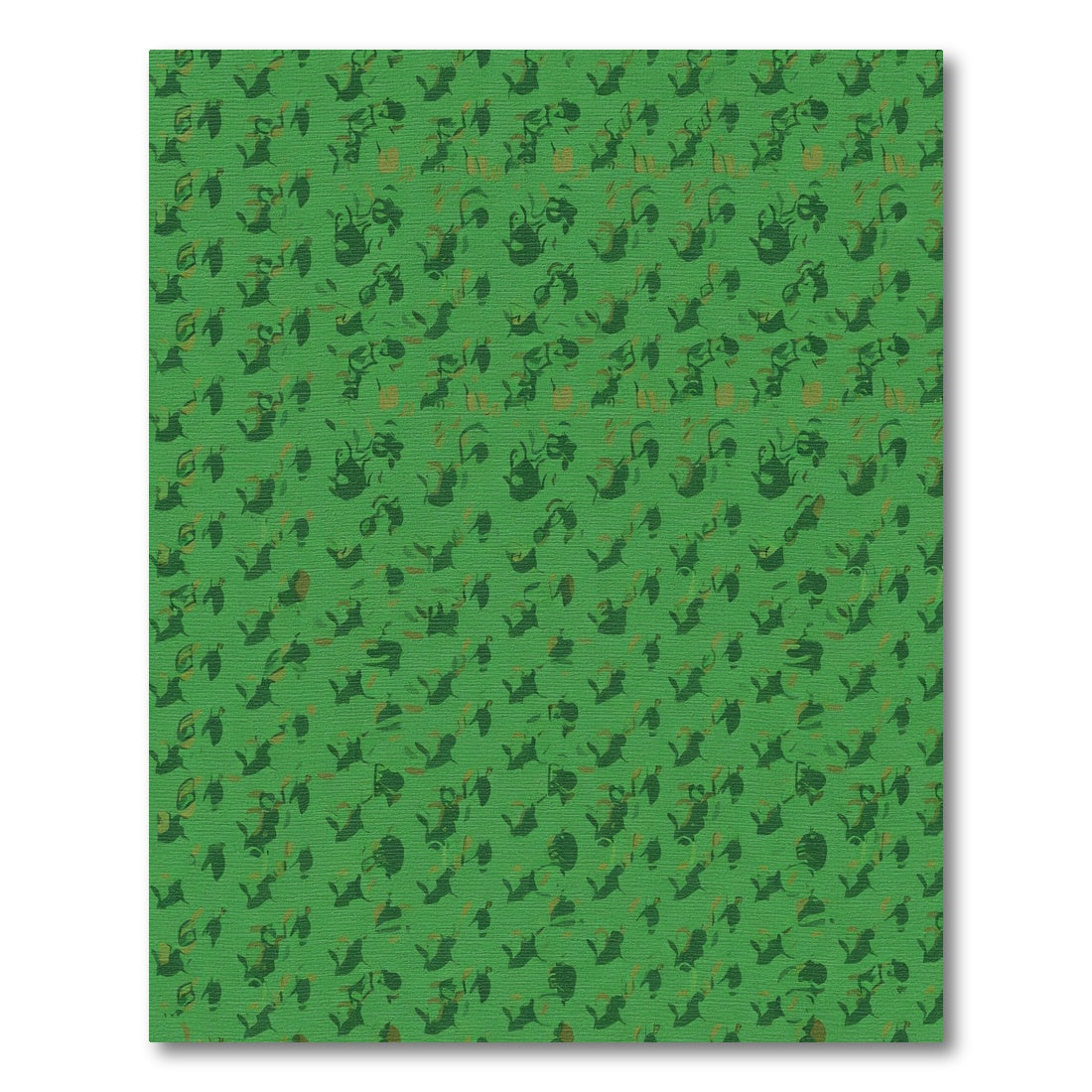 Deep Forest Organic Abstract Medallion Rug