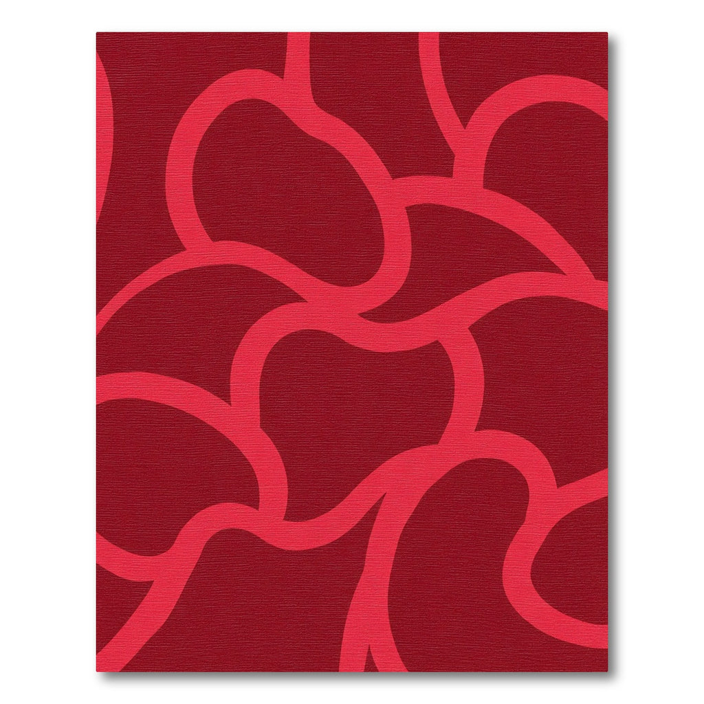 Crimson Red Organic Interlock Rug