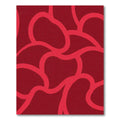 Crimson Red Organic Interlock Rug