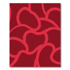 Crimson Red Organic Interlock Rug