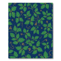 Deep Blue Lush Green Vine Rug