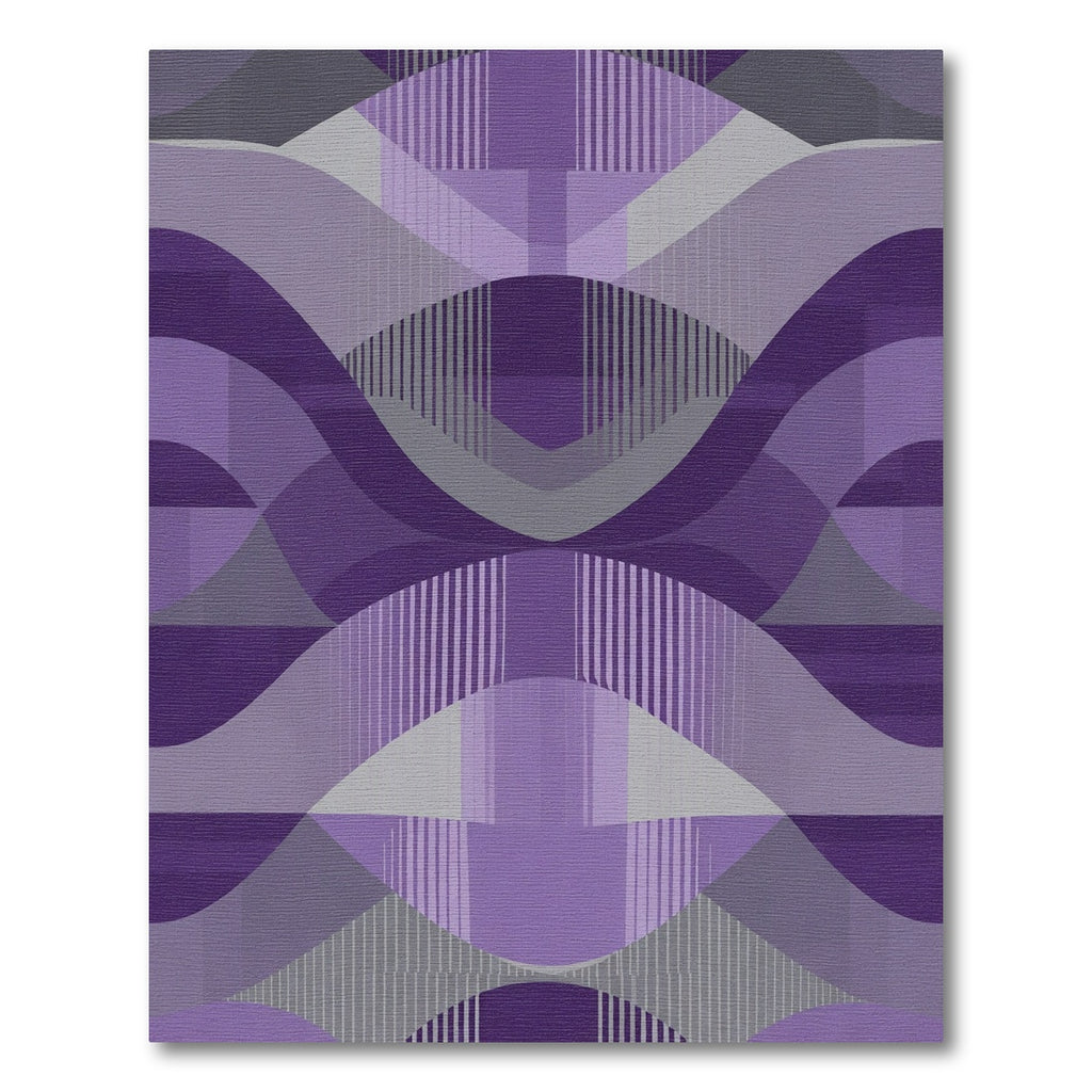 Amethyst Waves Geometric Harmony Rug