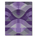 Amethyst Waves Geometric Harmony Rug