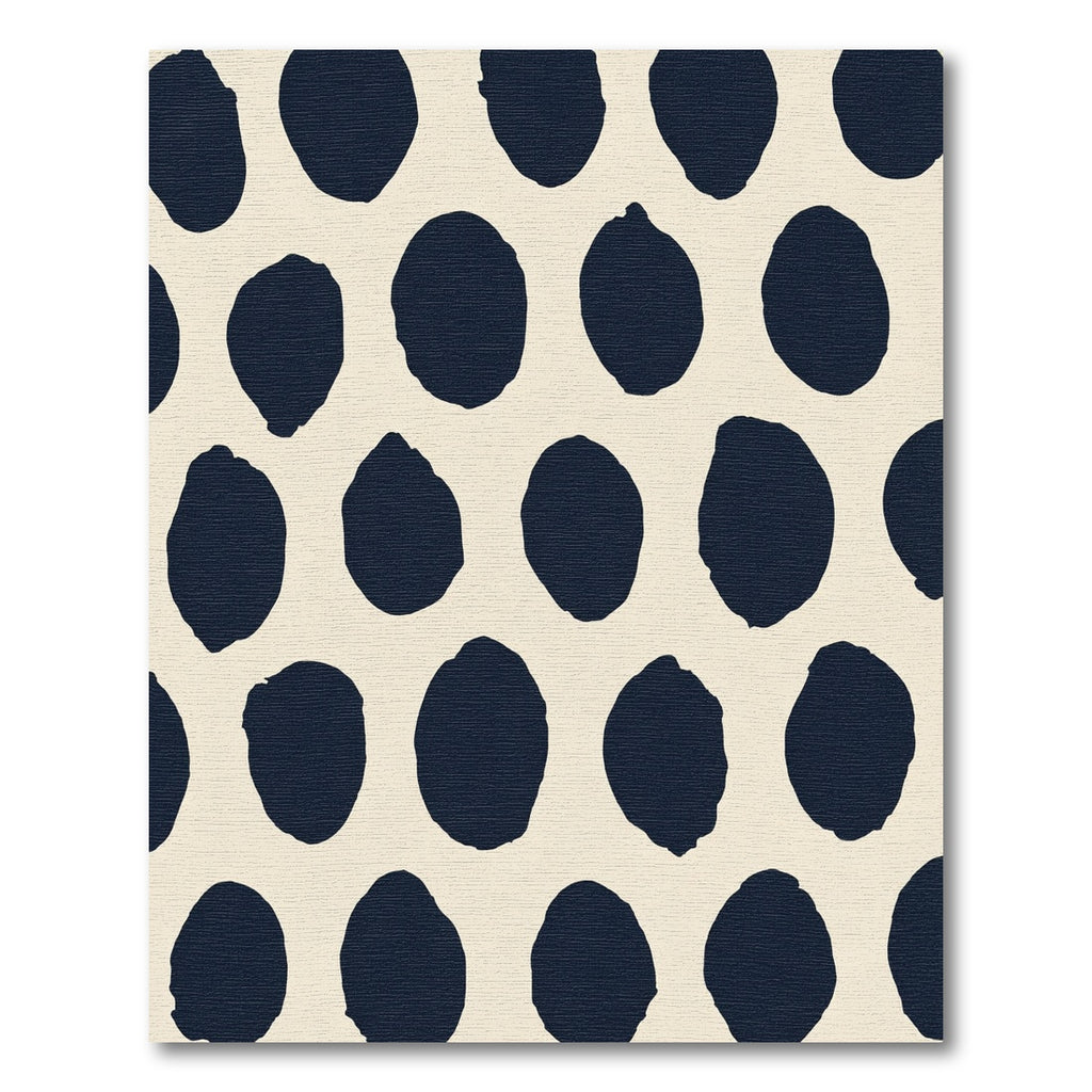 Deep Navy Organic Dot Cluster Rug